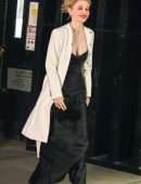 Emily Alyn Lind Cleavage on the “Gossip Girl” Movie Set in New York