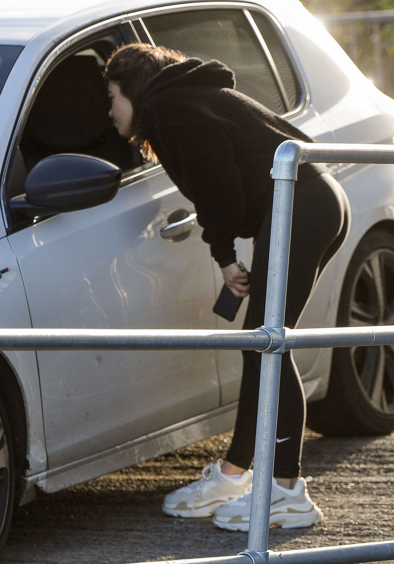 Faye Brookes Leaving Dancing on Ice Training in Manchester
