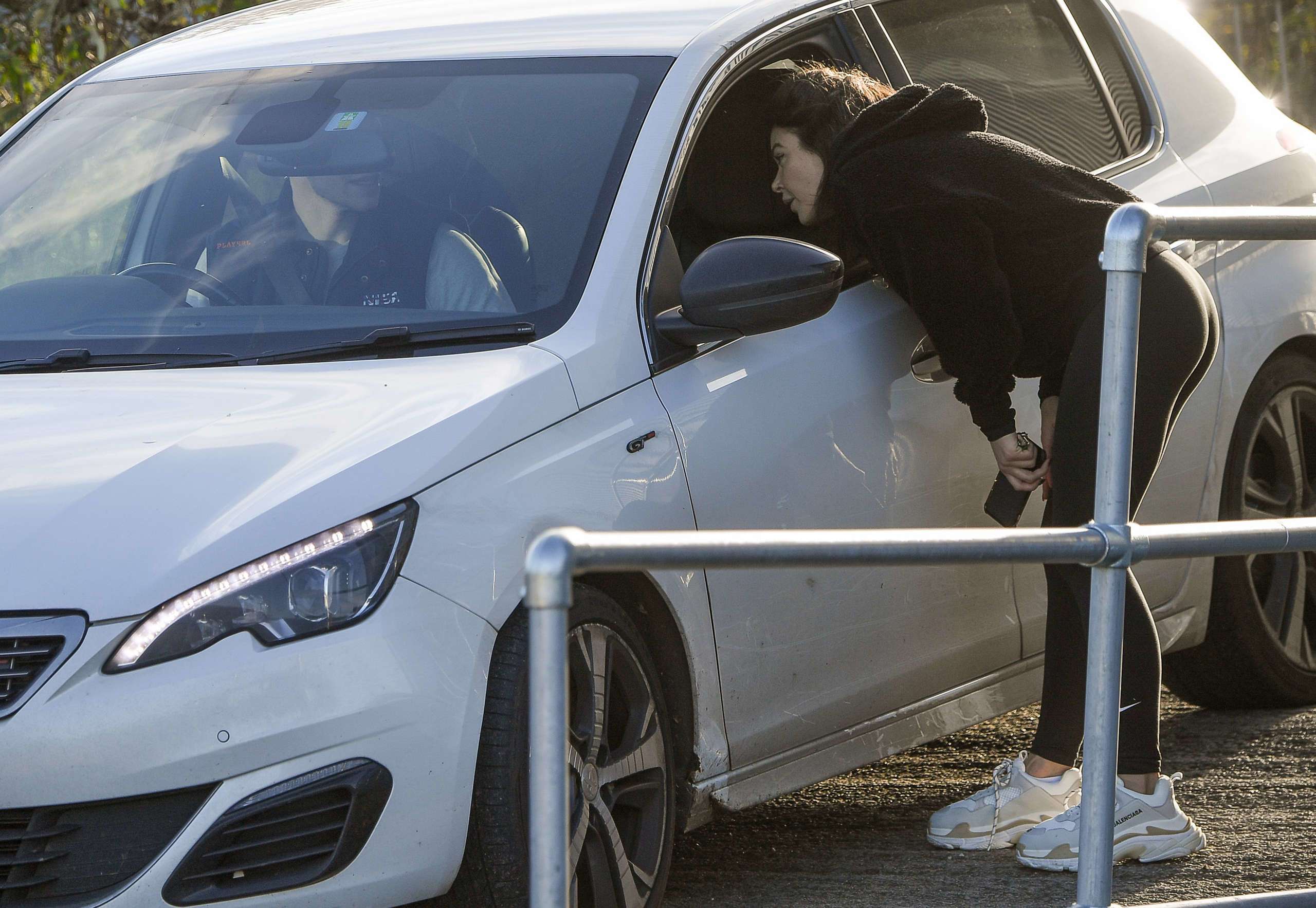 Faye Brookes Leaving Dancing on Ice Training in Manchester