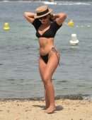 Francesca Allen Booty in Bikini on the Beach in Dubai