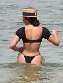 Francesca Allen Booty in Bikini on the Beach in Dubai