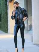 Hailey Baldwin Leggy, Outside her Stylist's Office in Los Angeles