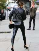 Hailey Baldwin Leggy, Outside her Stylist's Office in Los Angeles