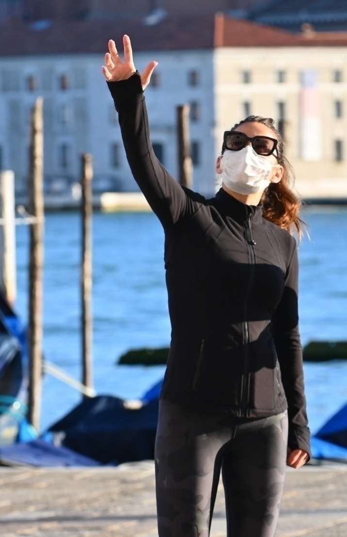 Hayley Atwell Out for a Walk with a Friend in Venice