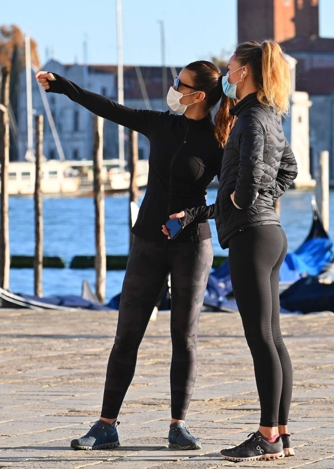 Hayley Atwell Out for a Walk with a Friend in Venice