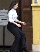 Hayley Atwell on the Set of 'Mission Impossible 7' in Rome