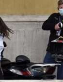 Hayley Atwell on the Set of 'Mission Impossible 7' in Rome