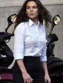 Hayley Atwell on the Set of 'Mission Impossible 7' in Rome