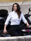 Hayley Atwell on the Set of 'Mission Impossible 7' in Rome