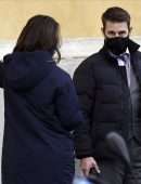 Hayley Atwell on the Set of 'Mission Impossible 7' in Rome