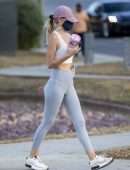 Hayley Roberts Booty in Leggings Out in Calabasas