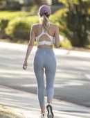 Hayley Roberts Booty in Leggings Out in Calabasas