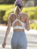 Hayley Roberts Booty in Leggings Out in Calabasas