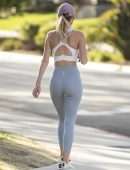 Hayley Roberts Booty in Leggings Out in Calabasas