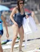 Jennifer Garner in Swimsuit at the Beach in Malibu