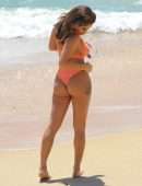 Kayleigh Morris Booty in Bikini on the Beach during Holiday in Cyprus