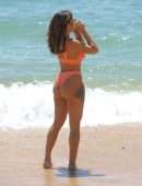 Kayleigh Morris Booty in Bikini on the Beach during Holiday in Cyprus