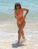 Kayleigh Morris Booty in Bikini on the Beach during Holiday in Cyprus