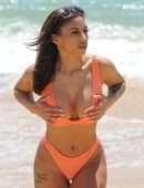 Kayleigh Morris Booty in Bikini on the Beach during Holiday in Cyprus