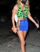 Madison Beer Leggy, Out for Halloween in West Hollywood