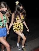 Madison Beer Leggy, Out for Halloween in West Hollywood