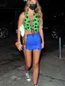 Madison Beer Leggy, Out for Halloween in West Hollywood