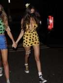 Madison Beer Leggy, Out for Halloween in West Hollywood