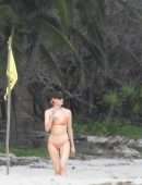 Martha Hunt in Bikini Paddleboarding in Tulum