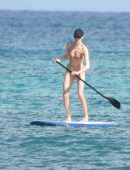 Martha Hunt in Bikini Paddleboarding in Tulum