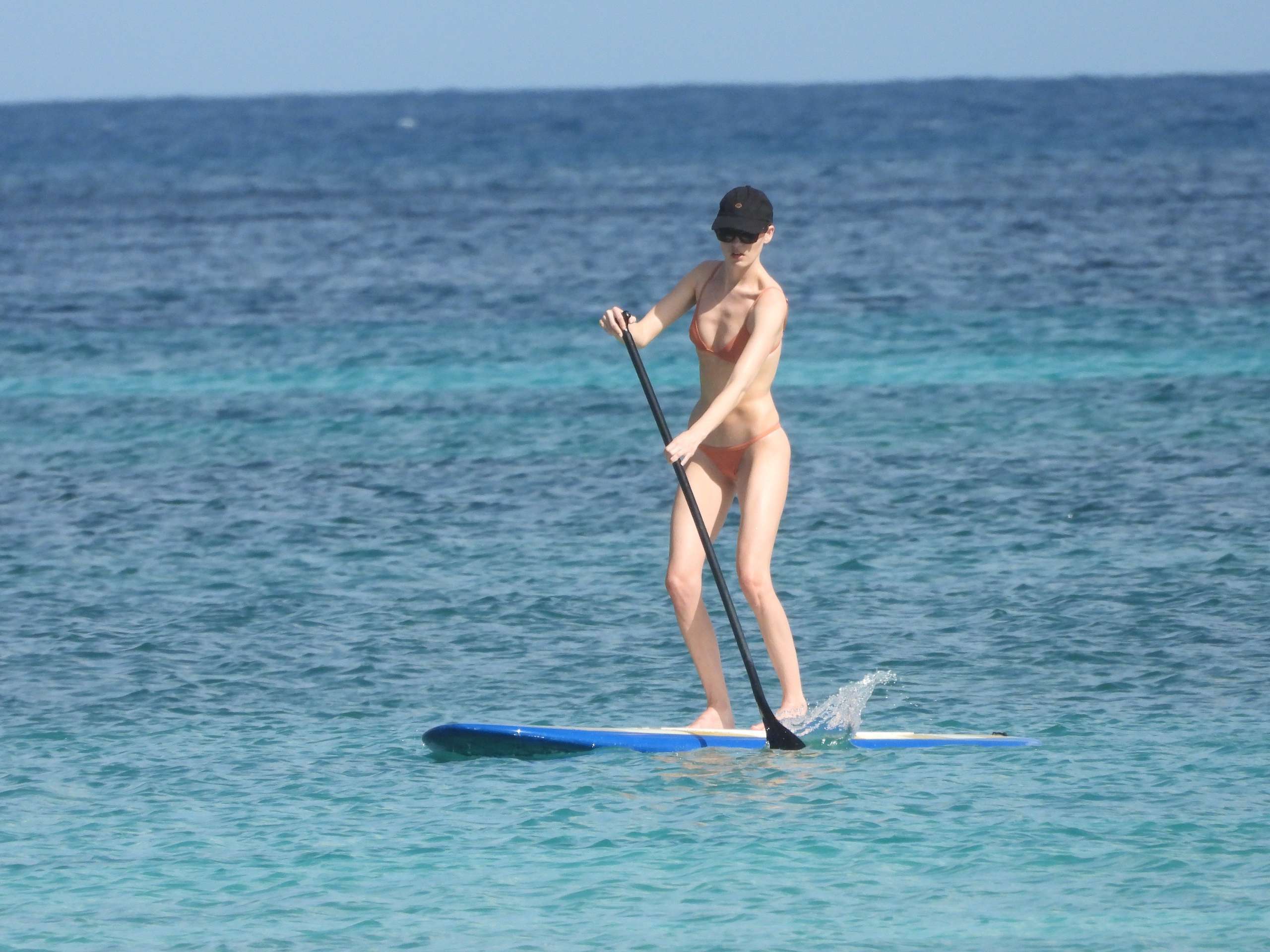 Martha Hunt in Bikini Paddleboarding in Tulum