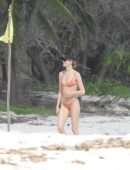 Martha Hunt in Bikini Paddleboarding in Tulum