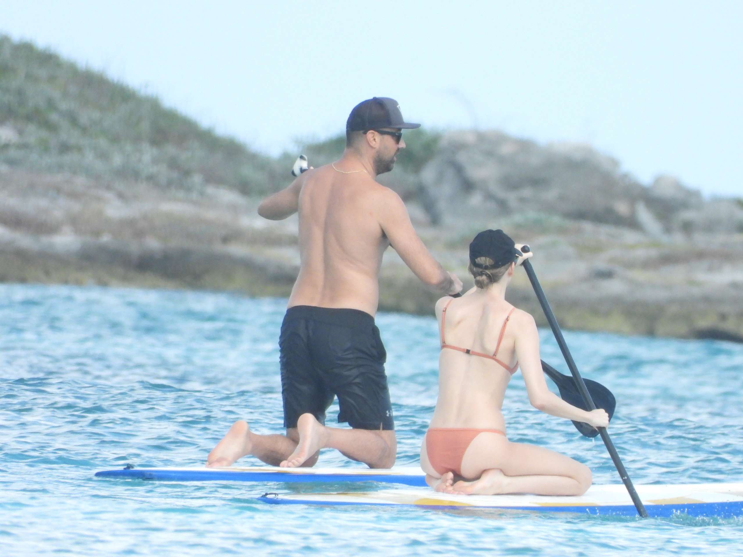 Martha Hunt in Bikini Paddleboarding in Tulum