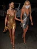 Noah Cyrus Leggy and Tana Mongeau Out for Halloween in Hollywood