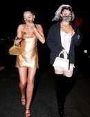 Noah Cyrus Leggy and Tana Mongeau Out for Halloween in Hollywood