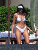 Olivia Culpo Booty in Tiny White Bikini in Cabo San Lucas