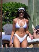 Olivia Culpo Booty in Tiny White Bikini in Cabo San Lucas