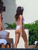 Olivia Culpo Booty in Tiny White Bikini in Cabo San Lucas