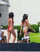 Olivia Culpo Booty in Tiny White Bikini in Cabo San Lucas