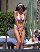 Olivia Culpo Booty in Tiny White Bikini in Cabo San Lucas