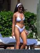 Olivia Culpo Booty in Tiny White Bikini in Cabo San Lucas