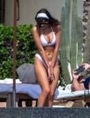 Olivia Culpo Booty in Tiny White Bikini in Cabo San Lucas