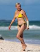 Rose McGowan in Bikini on the Beach in Tulum