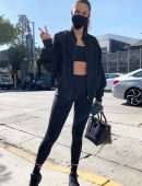 Sara Sampaio Booty, Outside Dogpound Gym in West Hollywood