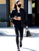 Sara Sampaio Booty, Outside Dogpound Gym in West Hollywood