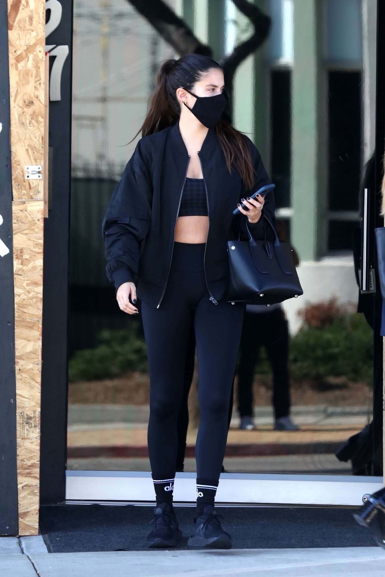 Sara Sampaio Booty, Outside Dogpound Gym in West Hollywood