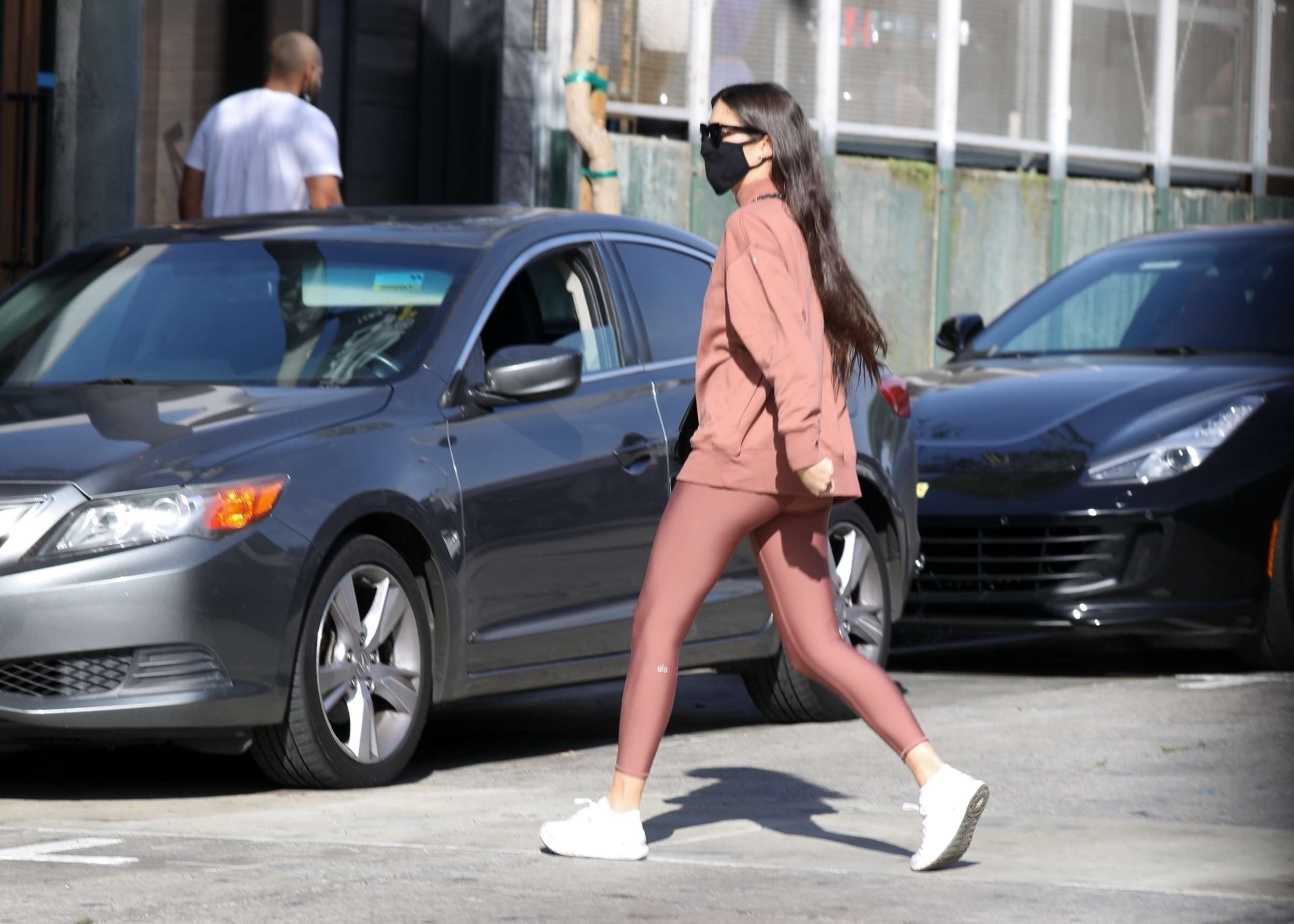 Sara Sampaio Leggy, Outside a Gym in West Hollywood