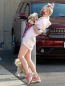 Sharna Burgess Upskirt at the DWTS Dance Studio in LA