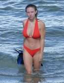 Sydney Sweeney Booty in Bikini on the Beach in Hawaii