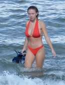 Sydney Sweeney Booty in Bikini on the Beach in Hawaii