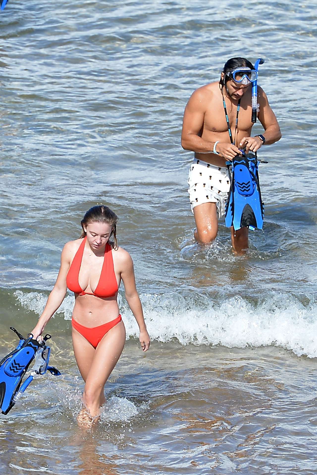 Sydney Sweeney Booty in Bikini on the Beach in Hawaii